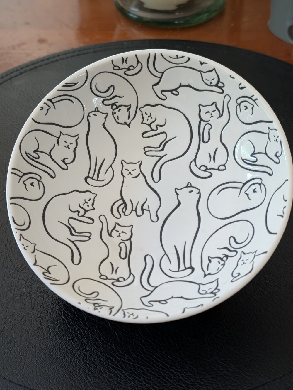 Signature Embossed Cats Bowl